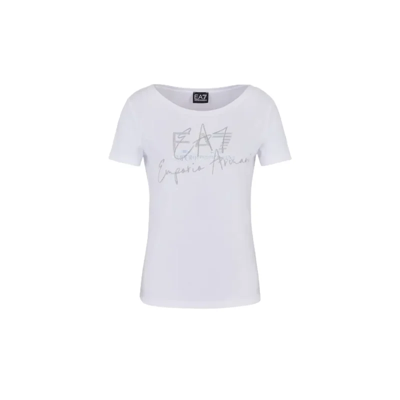 T-shirt da donna slim fit EA7 frontale_risultato